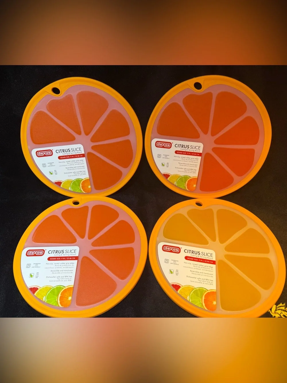 Dex Citrus Slice Cutting & Serving Board - Orange